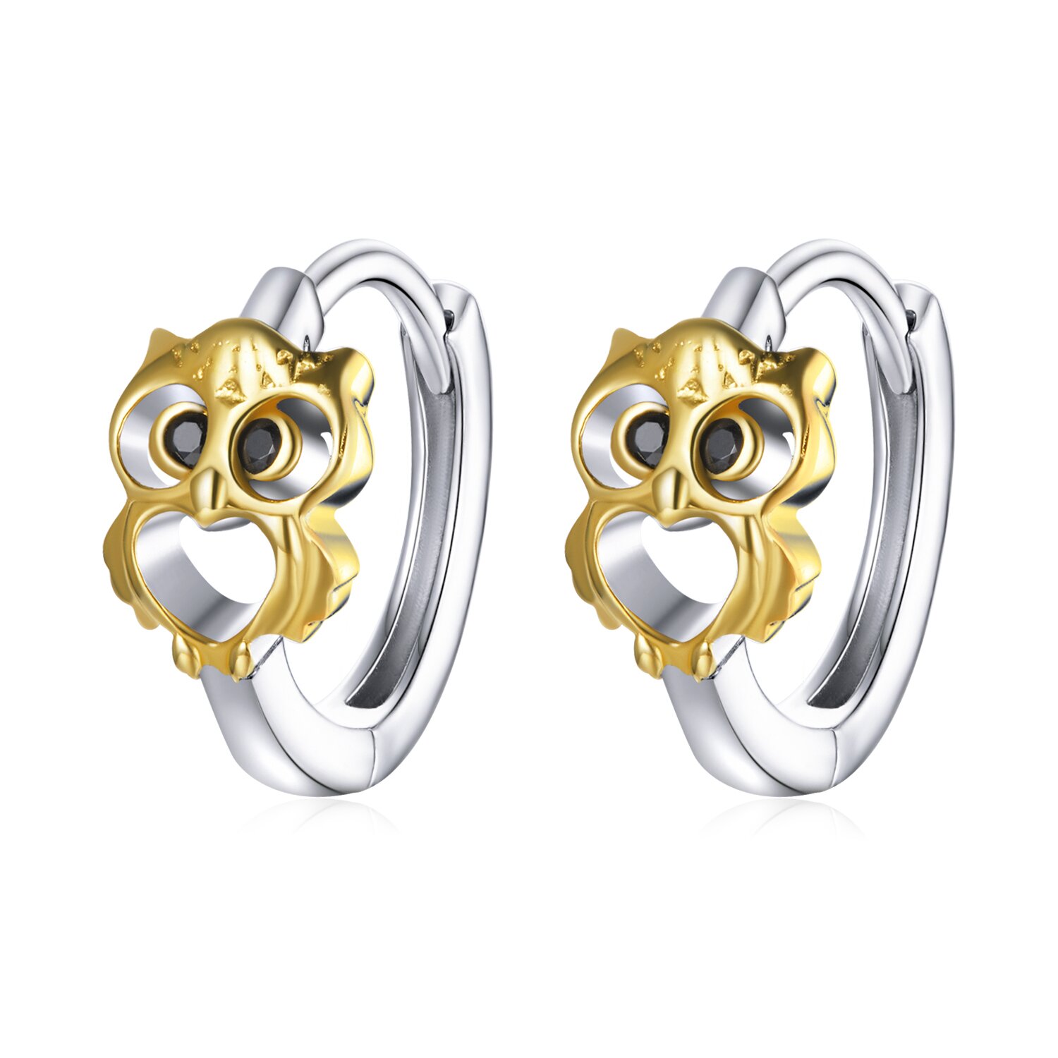 Cercei din argint creative owl