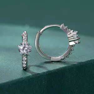 Cercei din argint Crystal Stars