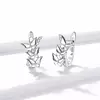 Cercei din argint Crystaline Butterflies
