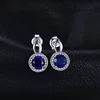 Cercei din argint Deep Blue Sapphire picture - 4