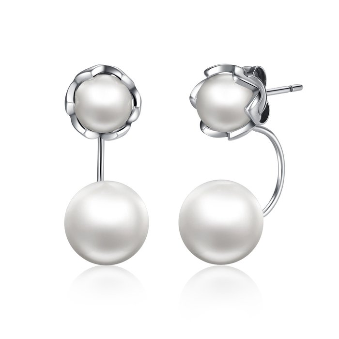 Cercei din argint Double Fancy Pearl image