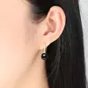 Cercei din argint Elegant Pearls black picture - 4