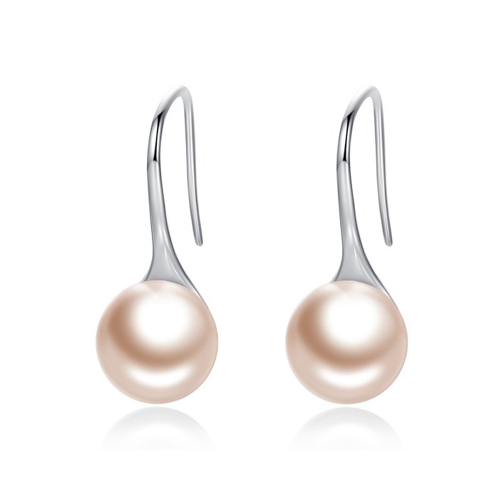 Cercei din argint Elegant Pearls champagne