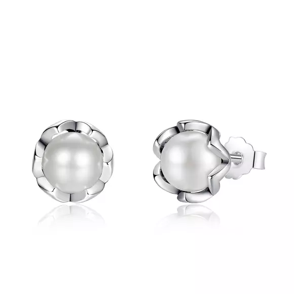 Cercei din argint Fancy Pearl silver