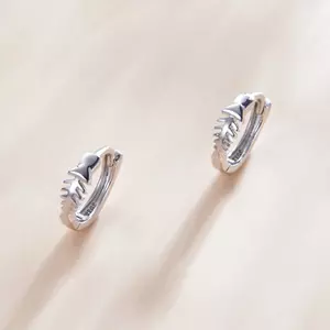 Cercei din argint Fish Bone