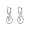 Cercei din argint Glamour Bowknot Hoops picture - 1