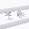 Cercei din argint Glamour Snowflakes picture - 3