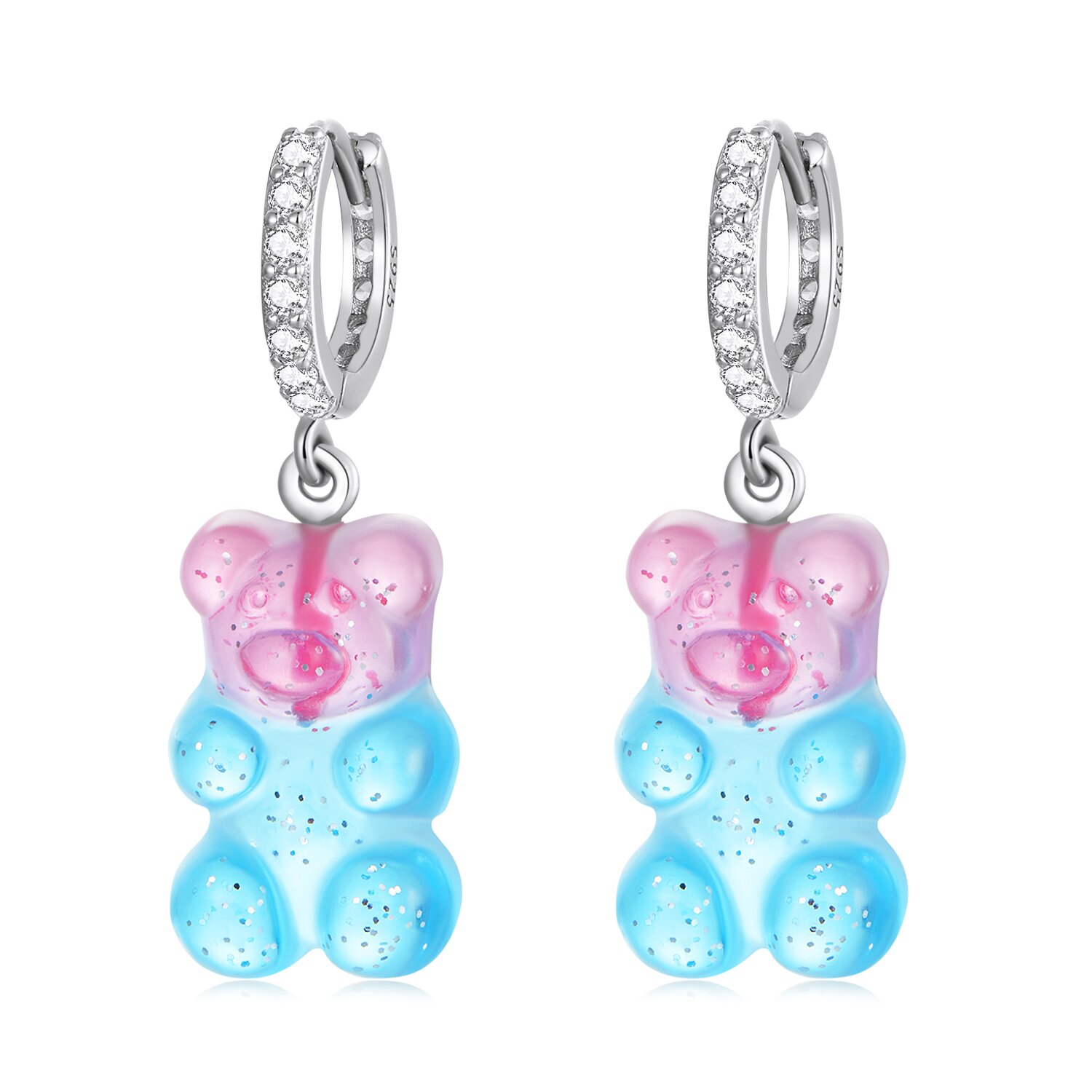Cercei din argint Gummy Bear