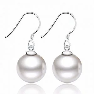Cercei din argint Hanging Pearls