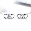 Cercei din argint Infinity Symbol