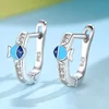 Cercei din argint Little Crystals with Blue Fish picture - 2