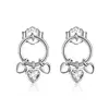 Cercei din argint Little Hearts Studs