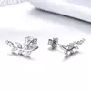 Cercei din argint Little Leaves picture - 4