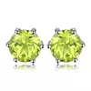 Cercei din argint Little Peridot Dots picture - 1