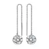Cercei din argint Long Shiny Crystal picture - 1