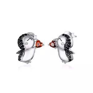 Cercei din argint Loving Penguins