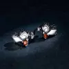Cercei din argint Loving Penguins picture - 5