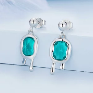 Cercei din argint Melted Silver