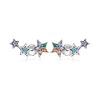 Cercei din argint Multicolored Stars picture - 1