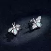 Cercei din argint Opal Bee Studs picture - 5