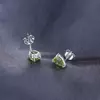 Cercei din argint Peridot Drop picture - 3