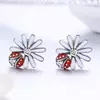 Cercei din argint Red Ladybug picture - 2