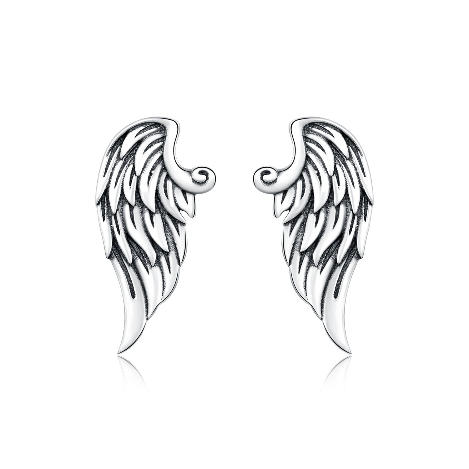 Cercei din argint Retro Wings image7