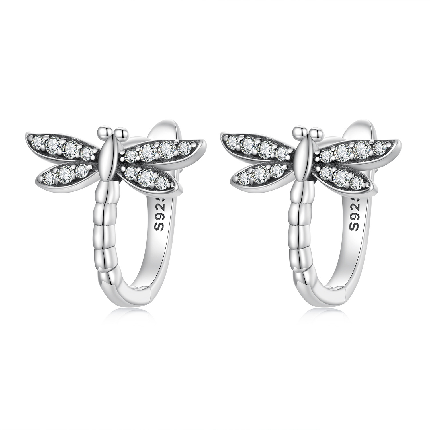 Cercei din argint Silver Dragonfly argint