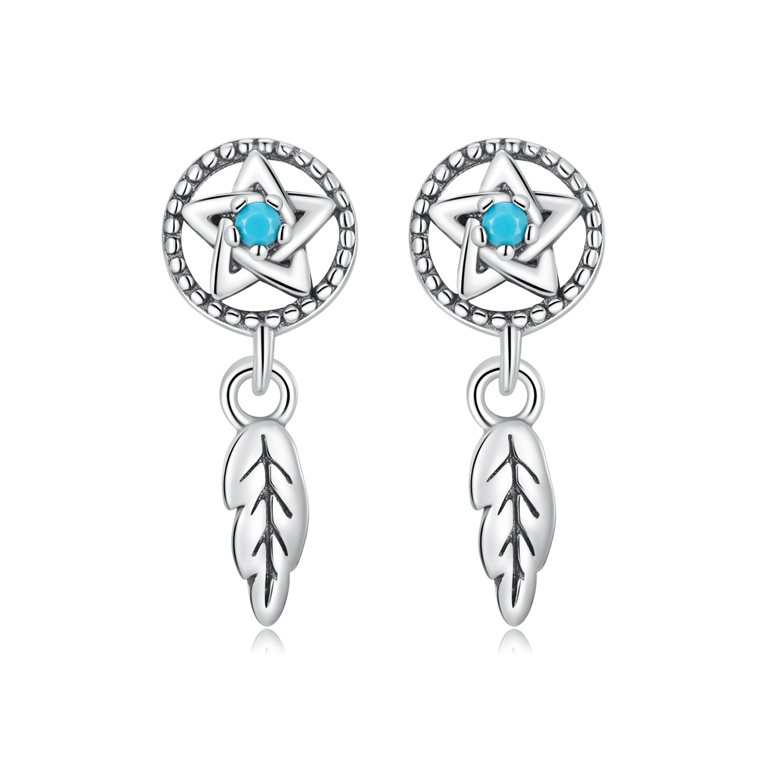 Cercei din argint simple dream catcher