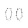 Cercei din argint Small Round Hoops picture - 1