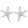 Cercei din argint Starfish