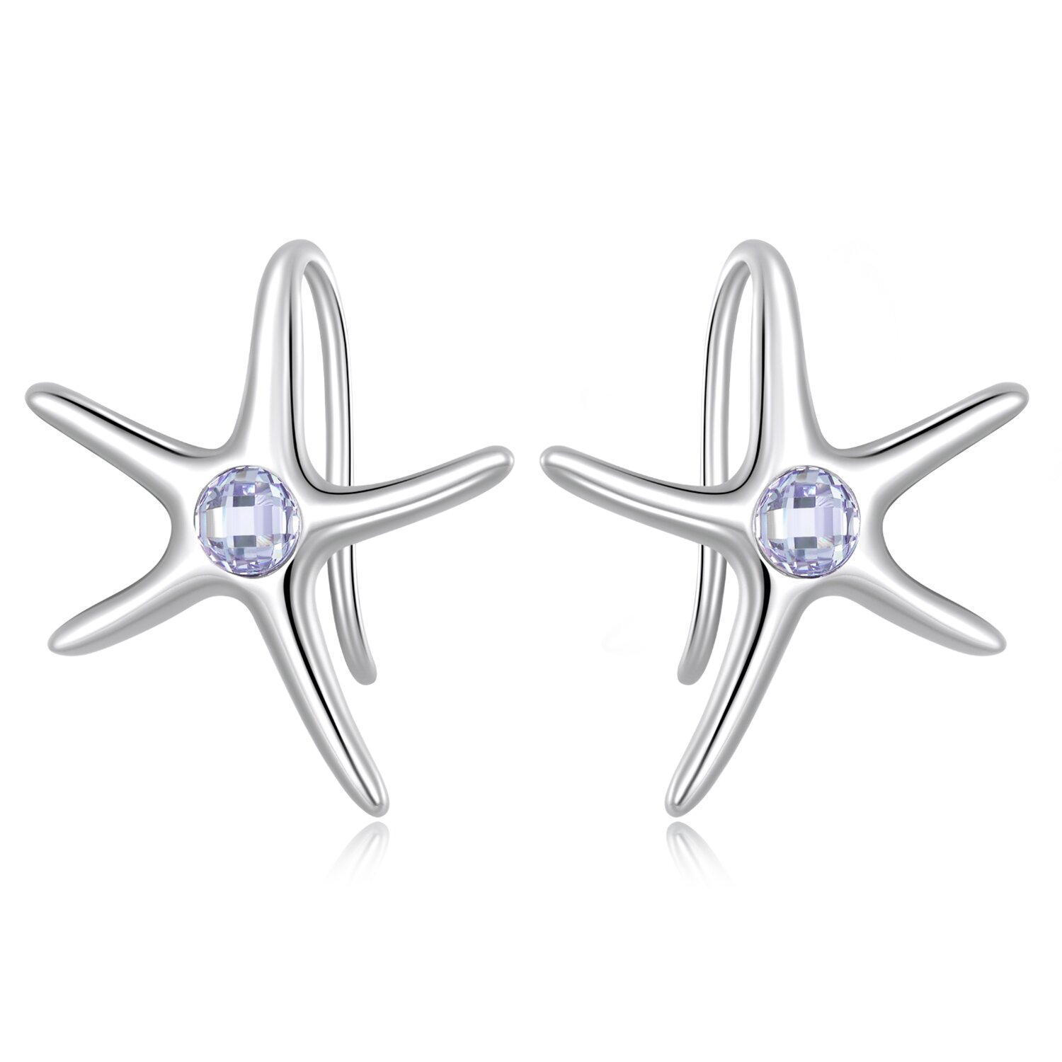 Cercei din argint Starfish argint