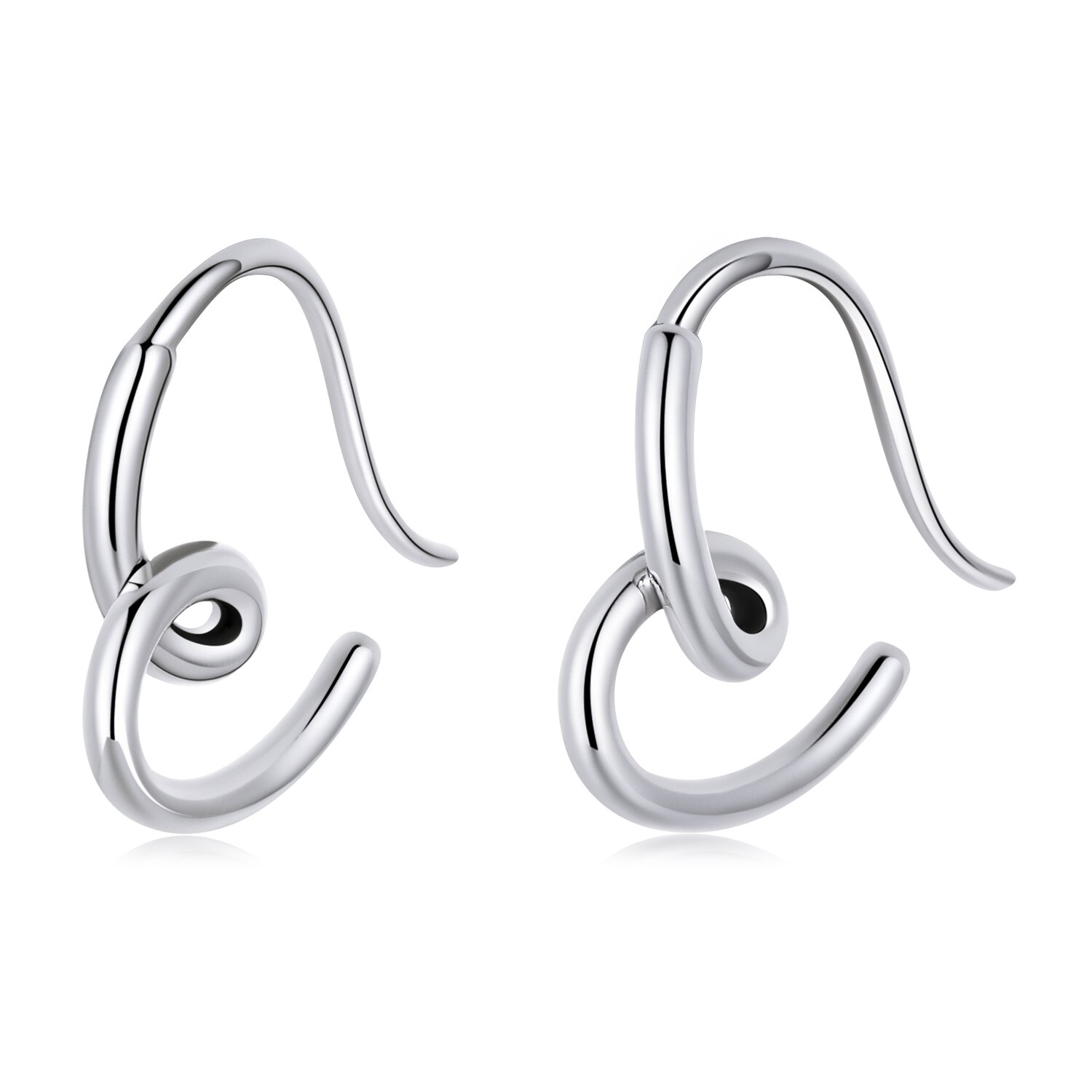 Cercei din argint tiny curl