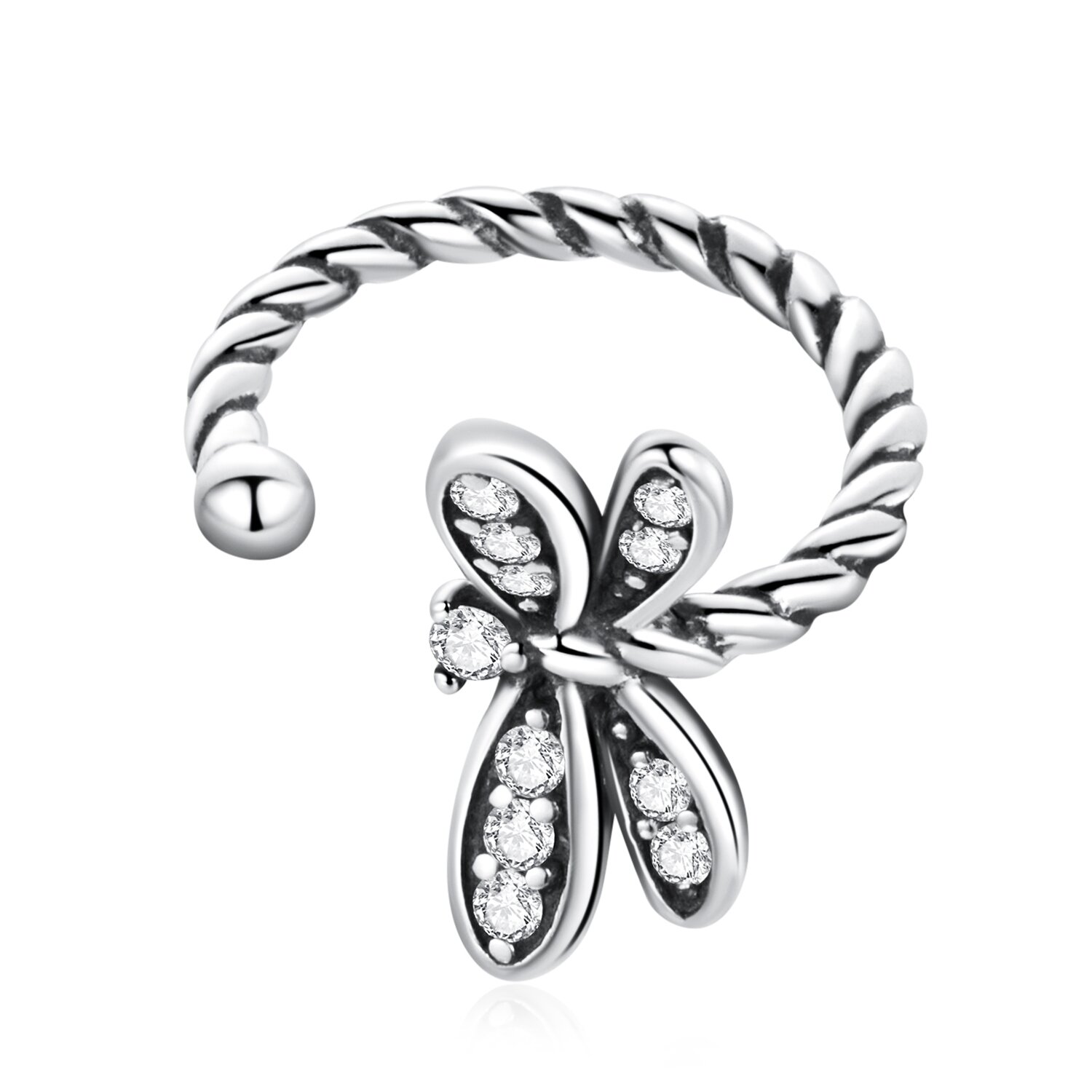 Cercel din argint dragon fly