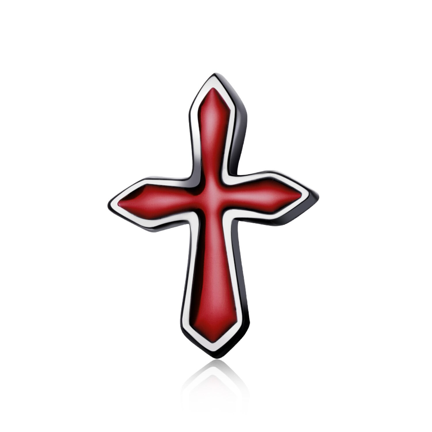 Cercel din argint red cross