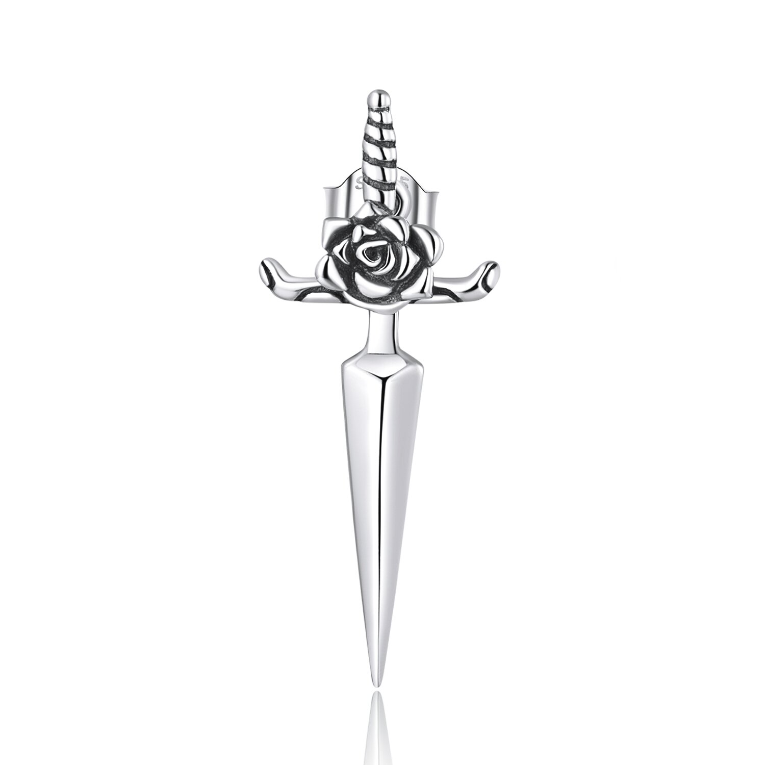 Cercel din argint silver dagger