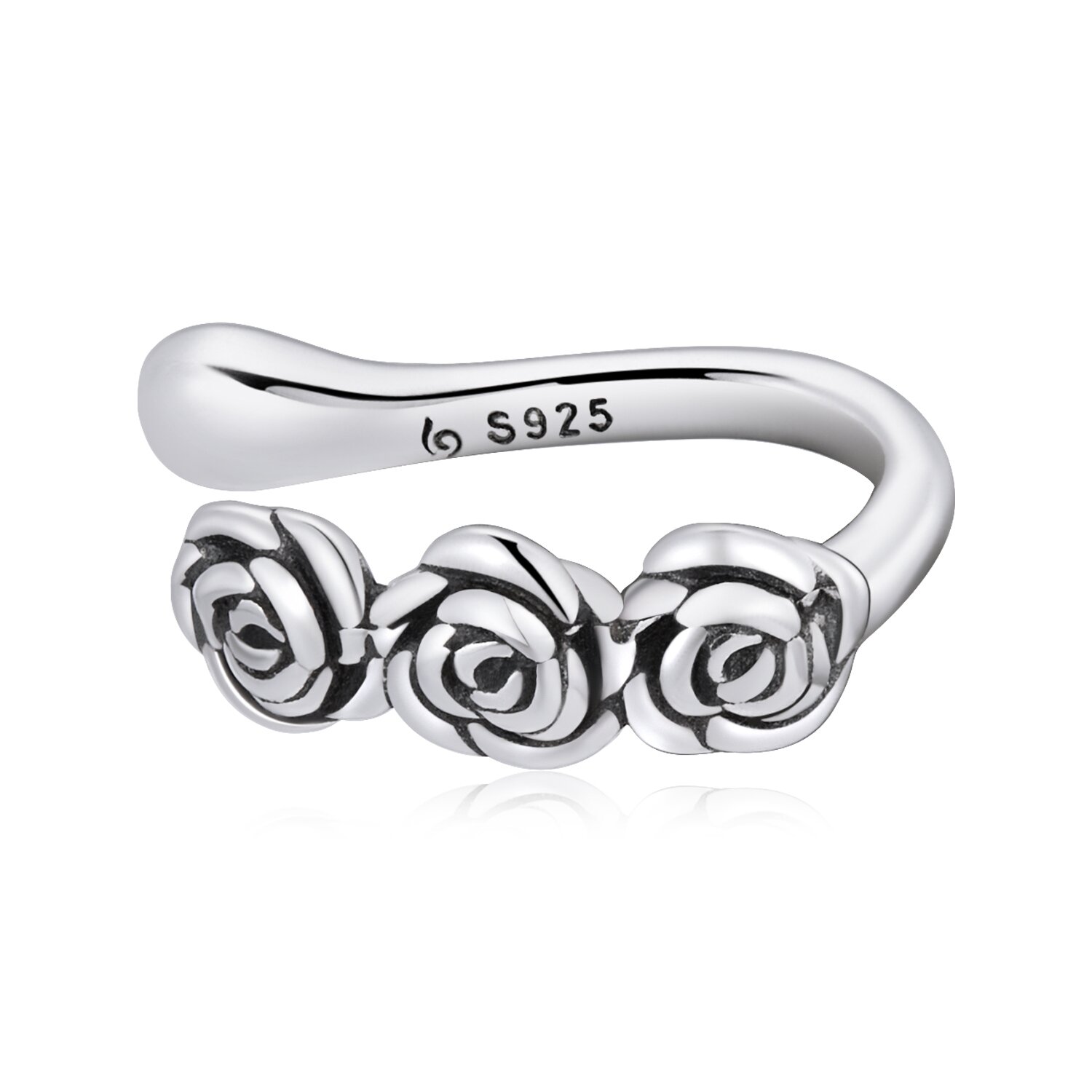 Cercel din argint silver roses