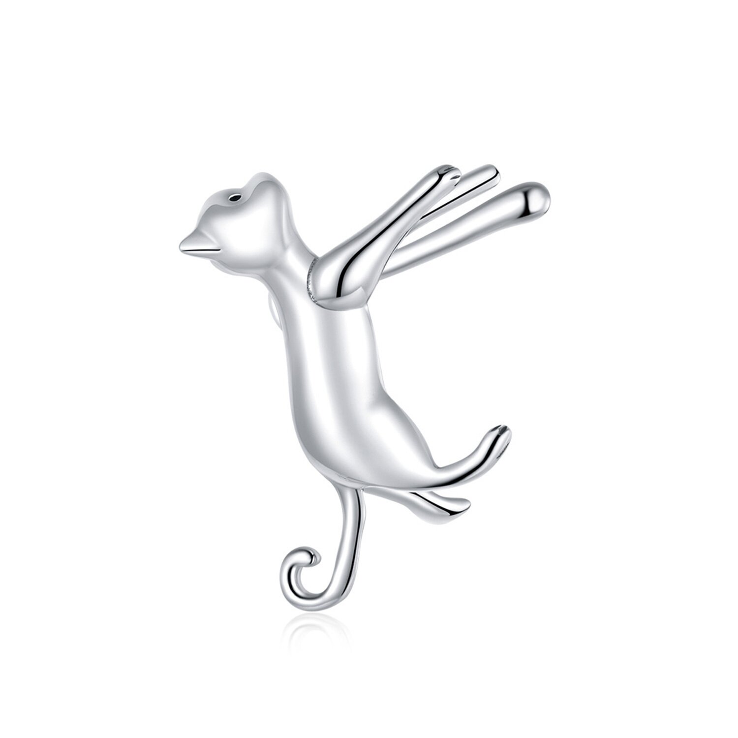 CERCEL din argint Simple Cat Cuff image7