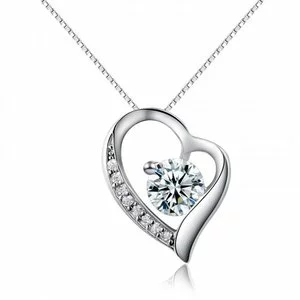 Colier cu lantisor din argint Diamond Heart
