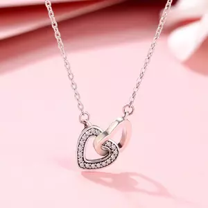 Colier din argint 925 Connected Hearts