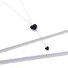 Colier din argint Black Enamel Heart picture - 2