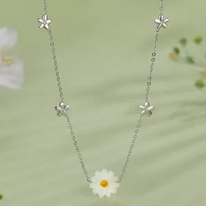 Colier din argint Blooming Daisy