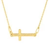 Colier din argint Cruciulita Golden, personalizat cu text picture - 1