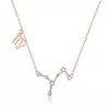 Colier din argint cu Constelatia Fecioara rose gold picture - 1