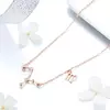 Colier din argint cu Constelatia Fecioara rose gold picture - 4