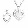 Colier din argint Custom Photo Simple Heart picture - 4