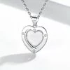 Colier din argint Custom Photo Simple Heart picture - 6
