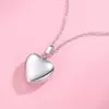 Colier din argint Custom Photo Winged Heart