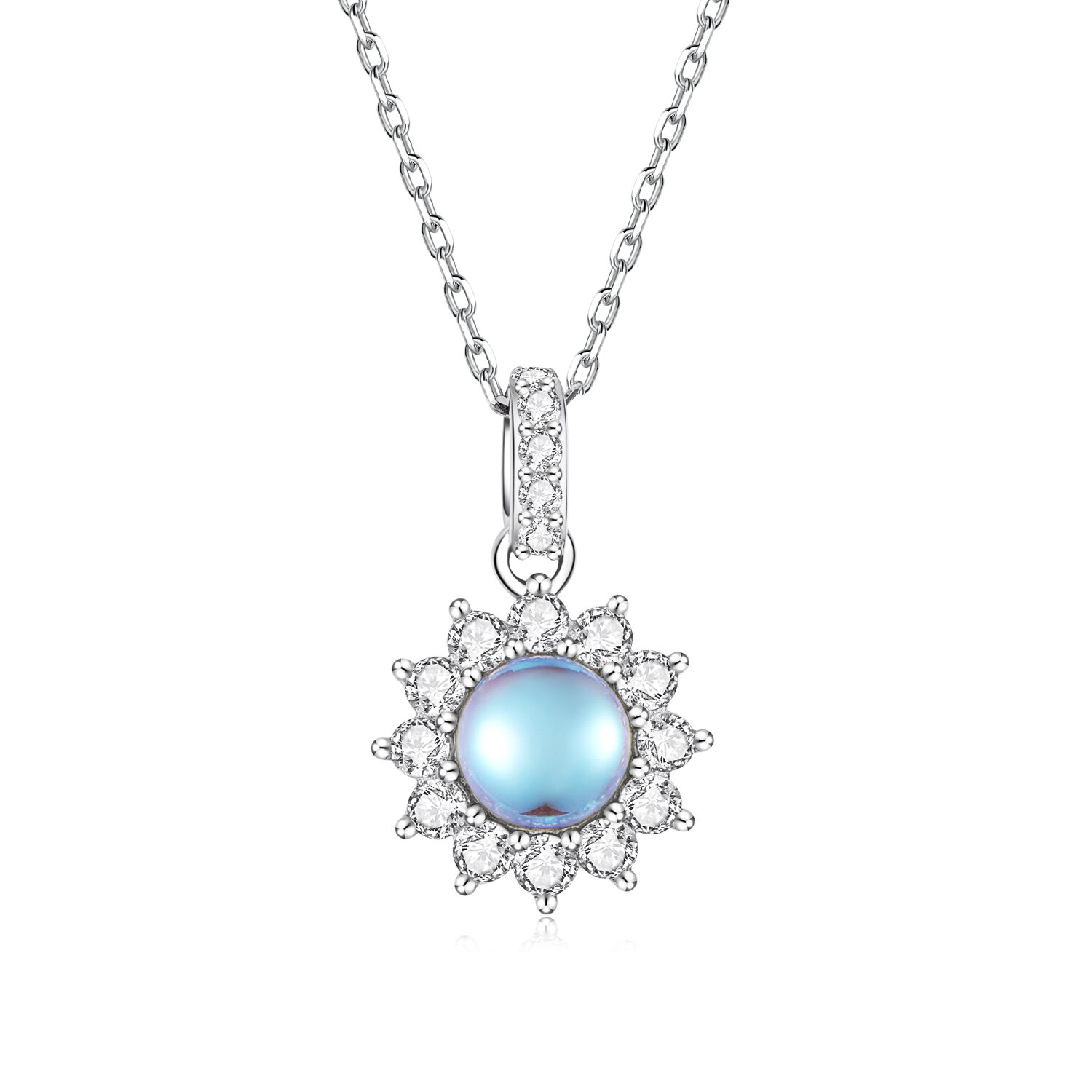 Colier din argint dazzling sun