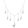 Colier din argint Elegant Moon and Stars picture - 1